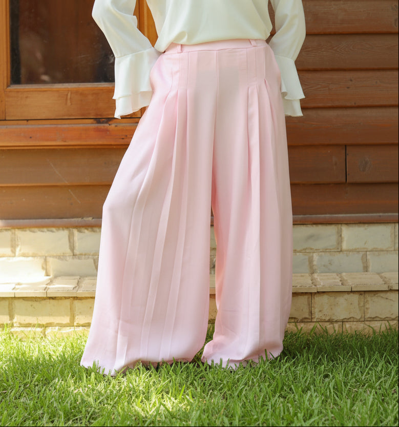 Terra Pleated Pants in Pink