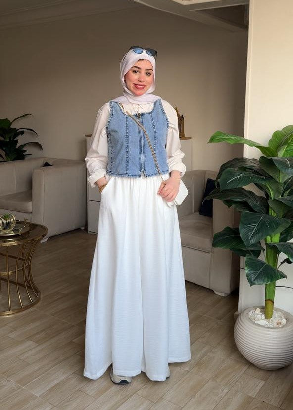 Trendy Denim Top in Blue